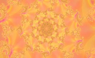orange fractal spiral pattern