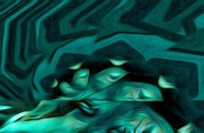abstract green pattern with stripes