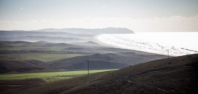 wonderful landscape of ocean coastline
