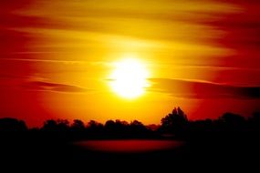 Background Sunrise Sonnenrot
