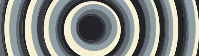 light circular stripes