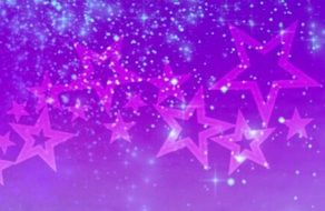 pink stars on purple background