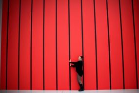 Horizontal Stripes Red Black