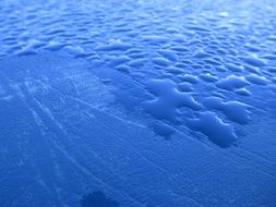Water Drops Blue Background
