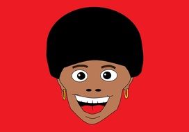Funky Style Afro Black Hair