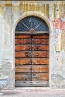 old wooden portal
