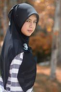 young girl in hijab