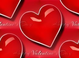 background with valentine's day motif