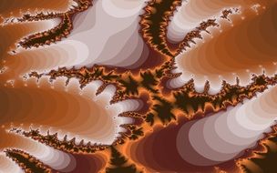 Fractal Pattern Shades Of Brown