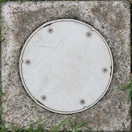 Concrete Cover Hole Texture