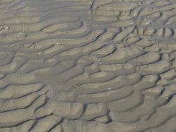 Sand Beach Wet Waves Sea