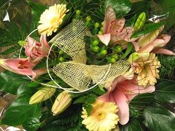flower bouquet on the table