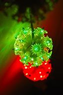 Light Christmas Holiday Postcard