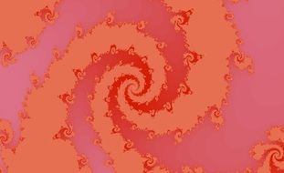 red spiral pattern
