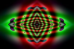 red and green digital drawing