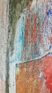 colorful painted wooden surface