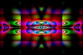 rainbow digital pattern