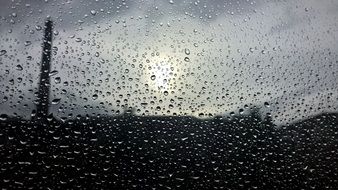 Gray Glass Rain Sun Texture