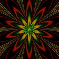 wallpaper with graphic flower