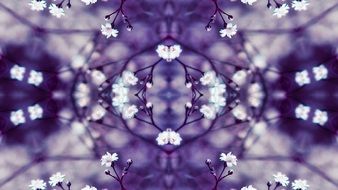 purple kaleidoscopic pattern