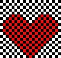 Love Heart Pattern Together