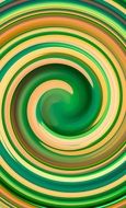 yellow green swirl