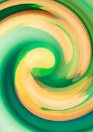 wallpaper with green yellow swirl