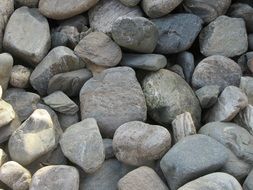 Stones Texture Grey Pebbles