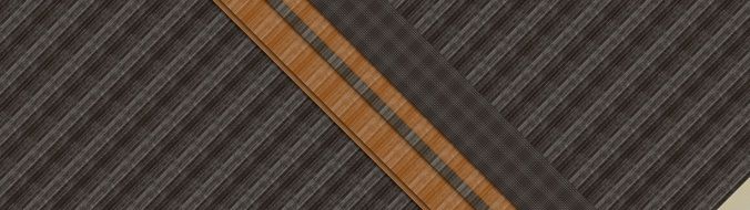 gray striped background with orange stripe