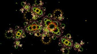 fractal art on black background