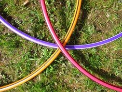 plastic colorful hoop