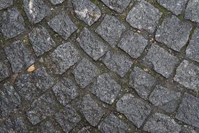 weathered cobblestones