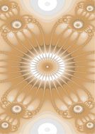 Fractal Background Brown