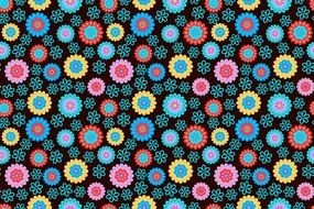 cheerful floral pattern