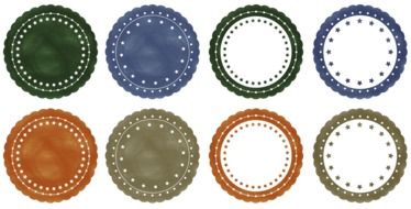 leather buttons of different colors