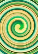 green and yellow swirl