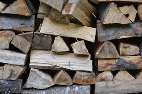 logs stacked on top of each other