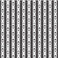 white pattern on a black background
