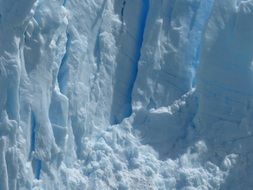 closeup of glacier Perito Moreno