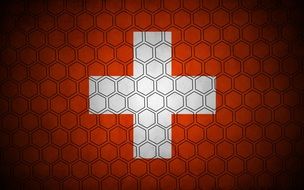 Switzerland Hexagon Flag