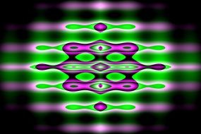 purple green digital art