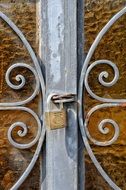 Iron Padlock Rust Texture Paint