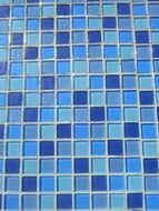 Turquoise Tiles Blue Pattern