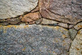 stone wall of large stones