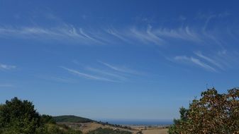 Cirrus Clouds Sky Sea Italy