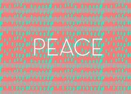 Peace Pattern Background Sign