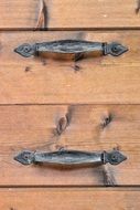 Door Handle Wood Texture Iron