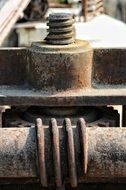rusty iron gear