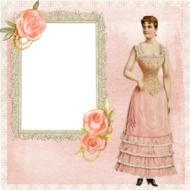 Background Page Lady Roses