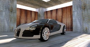 Bugatti Veyron 3d visualization